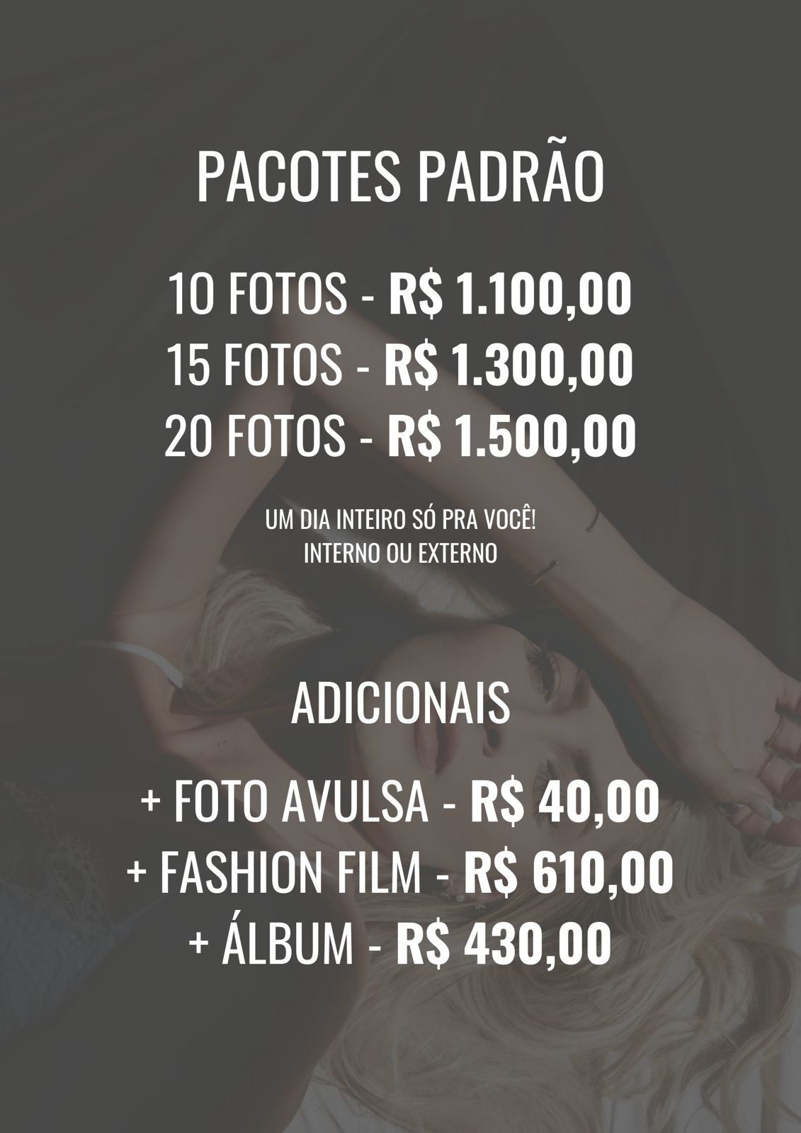Foto Eu quero viver a experiência de fazer um ensaio! Foto Eu quero viver a experiência de fazer um ensaio! - Imagem 1